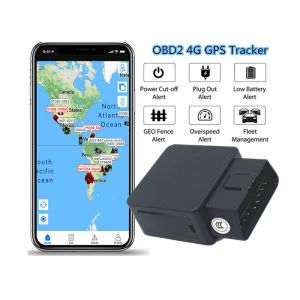 China MTK 4G OBD2 GPS Tracker Rechargeable LBS Shedding Alarm wholesale
