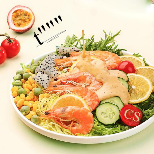 Chinese and Japanese Sesame Salad Dressing Top Mayo Cream with Toasted Sesame Flavor