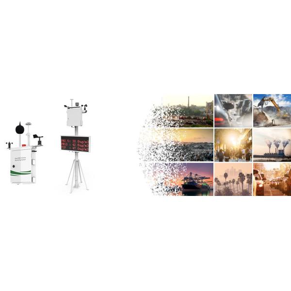 RS485 GSM Wireless Outdoor Air Quality Monitor VOC O3 CO NO2 SO2 PM2.5 PM10 CO2 Meter