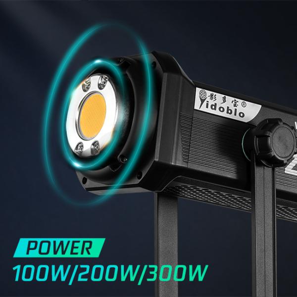 300w high power LED photography light dual color temperature 2700K-7500K suitable for studio shooting outdoor photography fill light