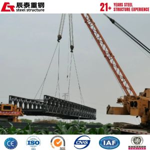 Custom Steel Truss Bridge with Hot-Dipped Galvanized Finish