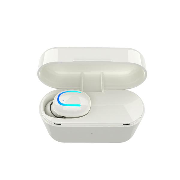 Mono Bluetooth Headphone,Smartphone Bluetooth Headset , T5 Version ,While Black Or Customer,With Charging Case 500mah