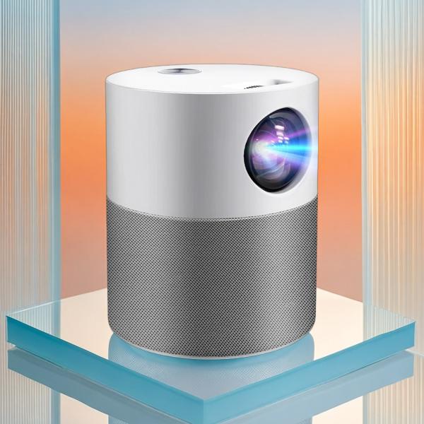 M1 Mini Full HD Android Projector Unique Cylindrical Projector with Free Carry