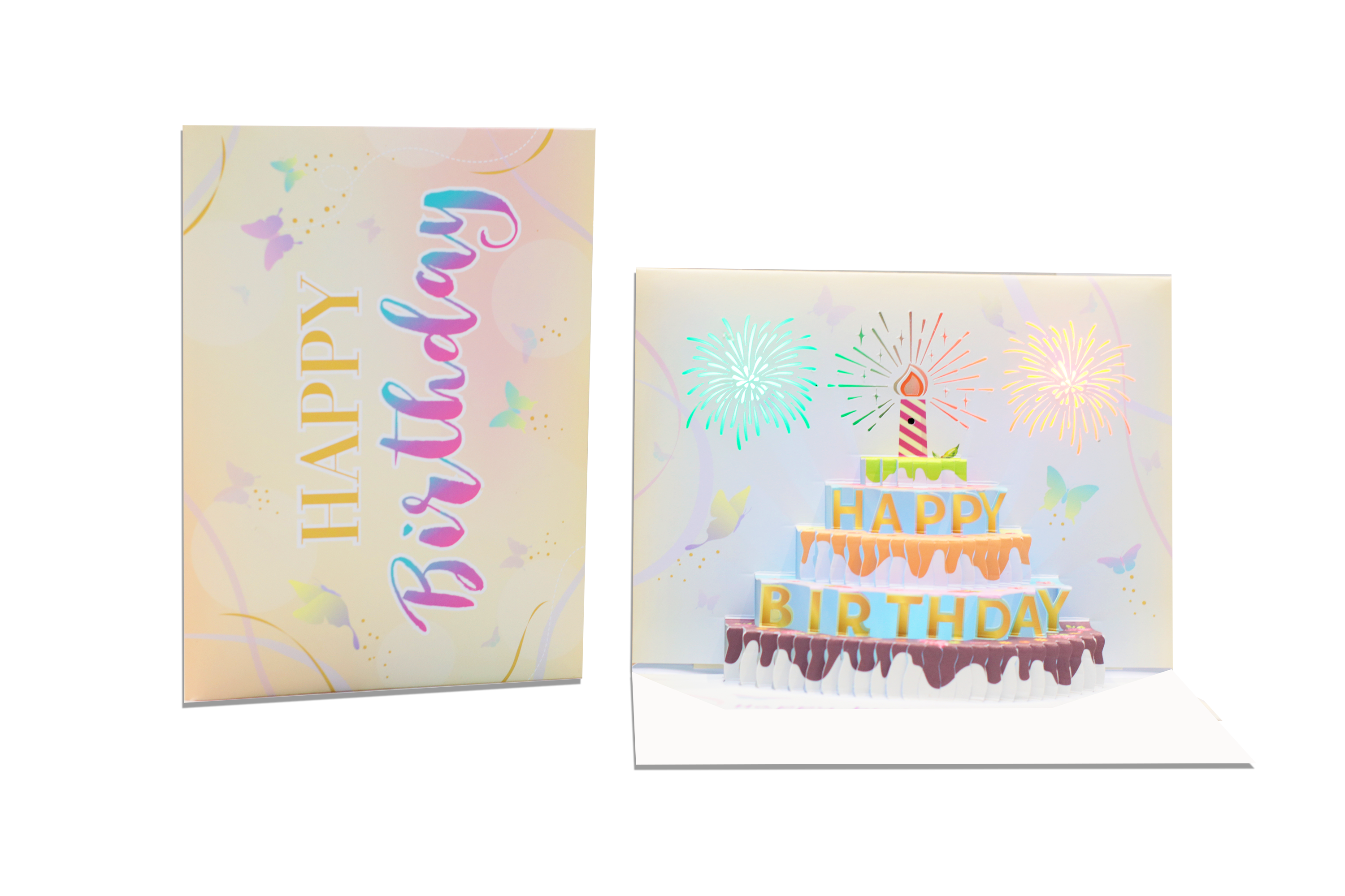 China Recyclable 3D Pop Up Greeting Card with Blank Message Space Personalization Option wholesale
