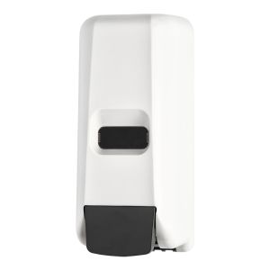 Buy cheap 1000ml Manual Foam soap dispenser with refillable reservoir, ABS plastic, white from wholesalers