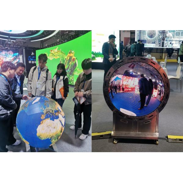 P2.0mm LED Spherical Screen Series 360 Degree Full View Display Sizes Customized