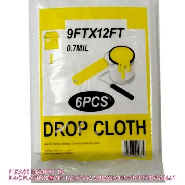 HDPE/LDPE Plastic Cover Sheets For Painting Custom Made Drop Sheet dust sheet drop cloth dust cloth dust cover