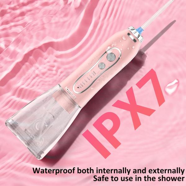 2025 Product Portable Rechargeable Oral Irrigator Cordless Teeth Cleaner IPX7 Water Flosser Oral Irrigator for Travel