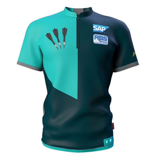 Lightweight Plus Size Dye Sublimation T Shirts Polyester Polo With Dart Design