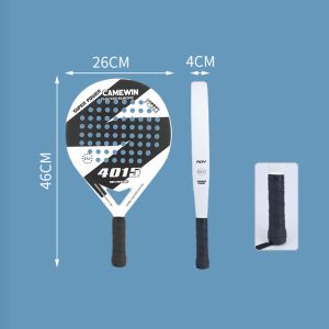Custom Tennis Carbon Fiber Padel Racket PVC Material Exercise Recovery