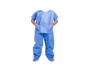China SMS Medical Scrub Suits , Light  Green Pink Scrubs Healthcare Uniforms with Short Cuff on sale