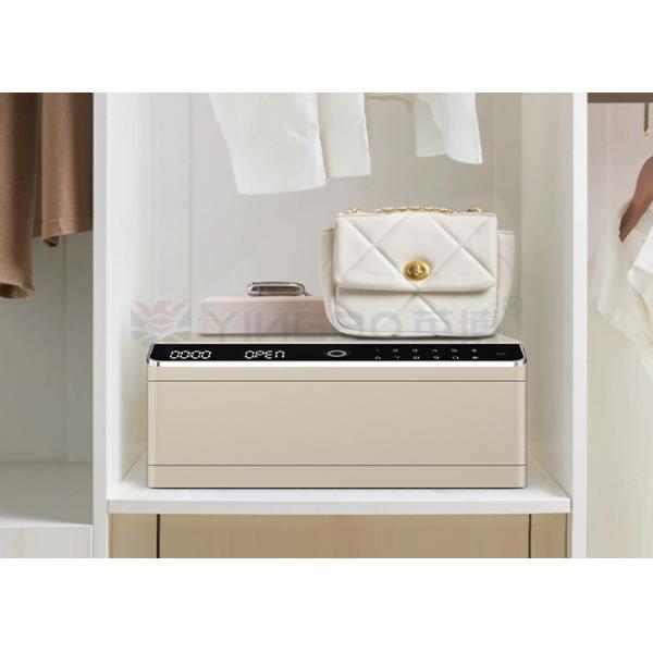 22kg Biometric Fingerprint Lock Single Layer Jewelry Safe Box With Auto Open