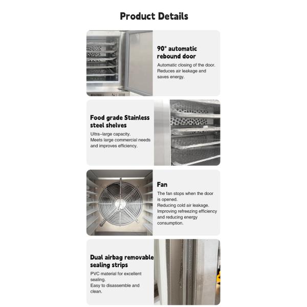 -45℃ 130L Commercial Food Blast Chiller Machine Sale Instant Fish/Chicken Fast/Quick/Blast Freezer