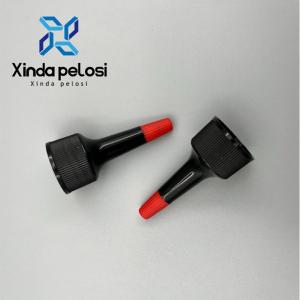 China 24/410 Plastic Twist Top Cap Black And White Plastic Disposable Dropper Needle Dropper Nozzle wholesale