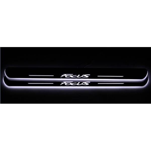 For Ford Focus LED door sill plate lights LED moving door scuff LED courtesy lamps Focus