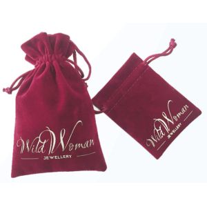 Buy cheap RoHS Custom Velvet Drawstring Bags , SGS printed Drawstring Jewelry Pouches from wholesalers