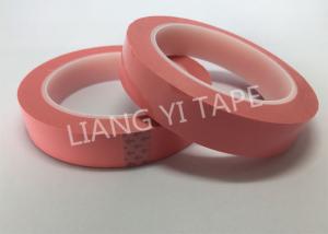 China 1 Layer Pink Polyester Mylar Tape For Transformer / Capacitor 0.05mm Thickness wholesale