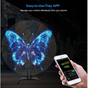 Holographic Devices Advertising Display 180cm New Interactive 3d Projector