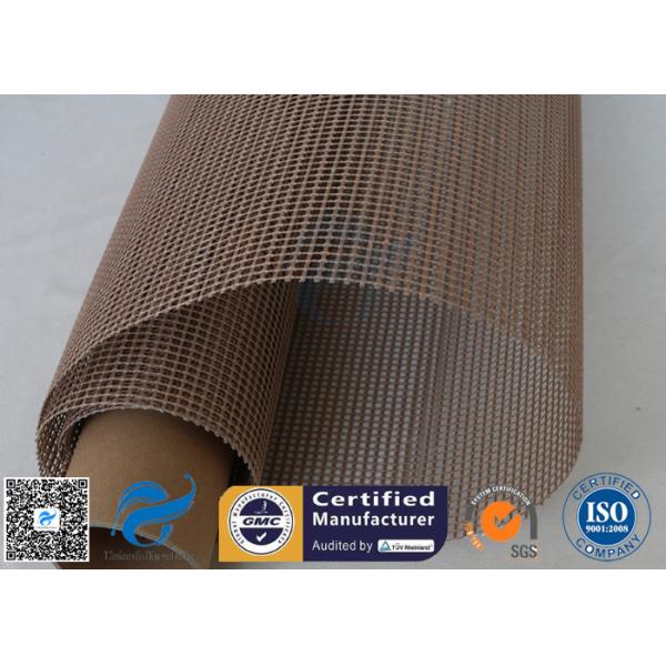 4x4 Brown PTFE Coated Glass Fabric For Printing Machine Conveyor Belt