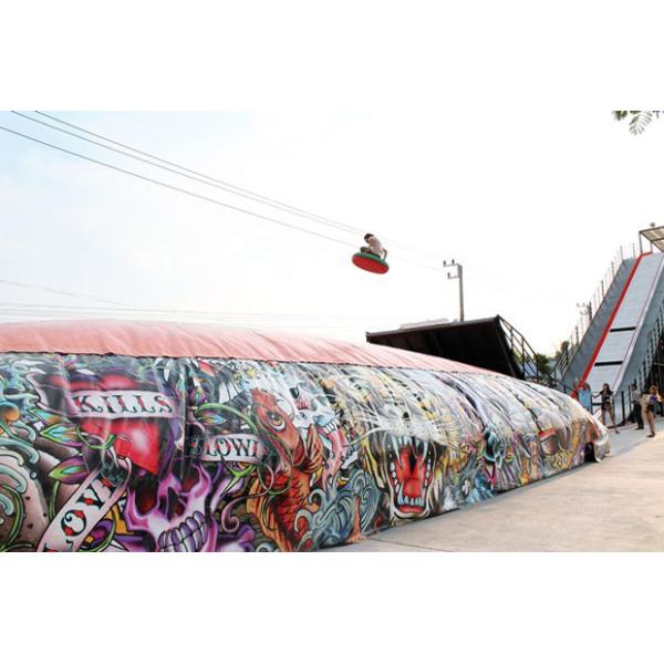 Giant PVC inflatable air bag for outdoor high jumping