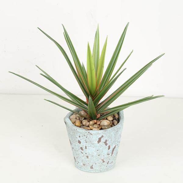 High Imitation Flexible Glue Agave Artificial Bonsai Tree Eco - Friendly