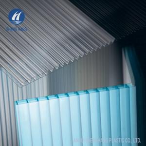China SGS Greenhouse Triple Wall Polycarbonate Panel 4x8 Fire Resistant wholesale