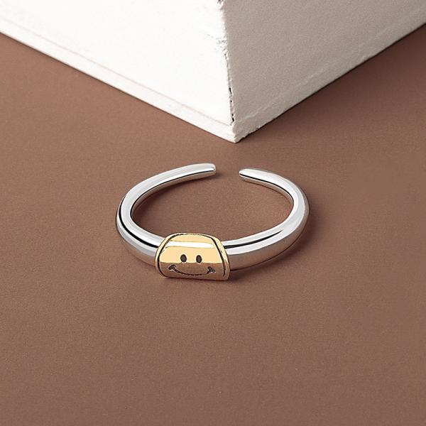 Silver Bangle Bracelet With Interchangeable Charms Rhodiumplated