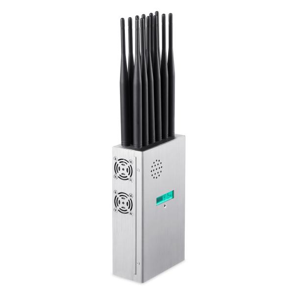 12 Antennas Full Bands Multifunctional Mobile Phone Signal Jammer Blocking All 2G.3G.4G.5G Cellphone Signals and GPSL1 WIFI Lojack Signals