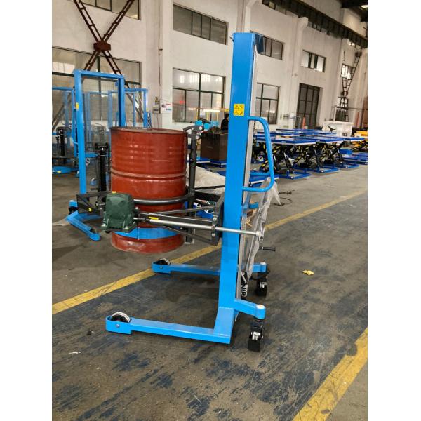 400kg 200 Litre Mobile Drum Lifter Stacker Lift Tilt Stock With Pedal Operated