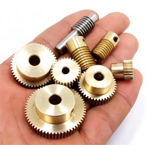 China 0.8 Module Worm And Worm Wheel , Metal Worm Gear Set For Electrical Curtain System wholesale
