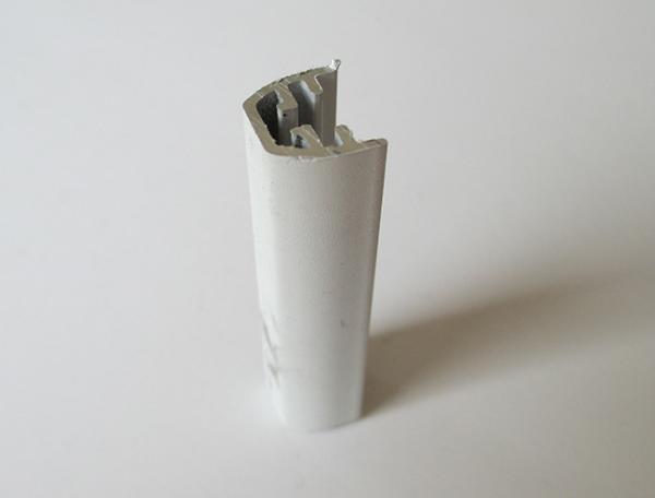 Pure White Powder Coated Aluminum LED Strip Profiles For Small Size LED