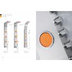 China Professional Stainless Steel Shower Panel With Adjustable Orange Massage Jets for sale