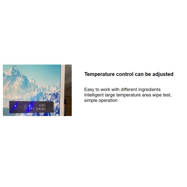 Blue Refrigerated Display Cabinet Beverage Cabinet