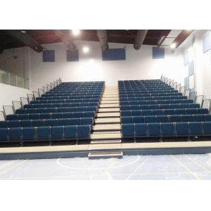 China Conference Center Tiered Seating Systems / Semi Automatic Foldable Bleacher Seats wholesale