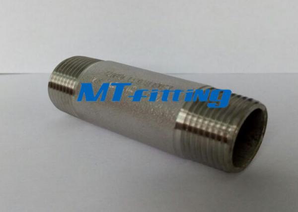 ASTM A106 F317L Forged High Pressure Stainless Steel Pipe Fittings / Threaded Pipe Nipple