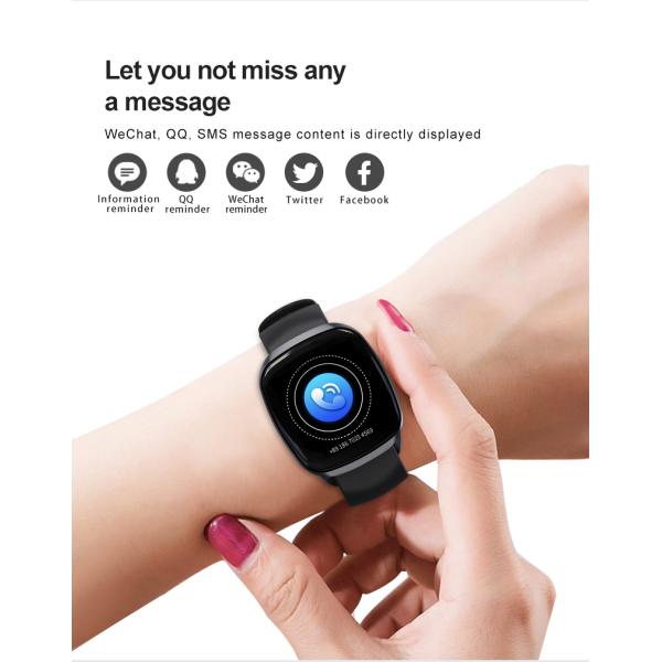 IP67 Blood Pressure Smartwatch GT105 Health Heart Rate Android For Apple Watch
