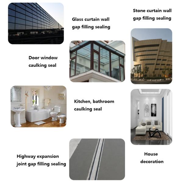 300ml Clear Neutral Silicone Sealant Outdoor Weather Resistant Construction