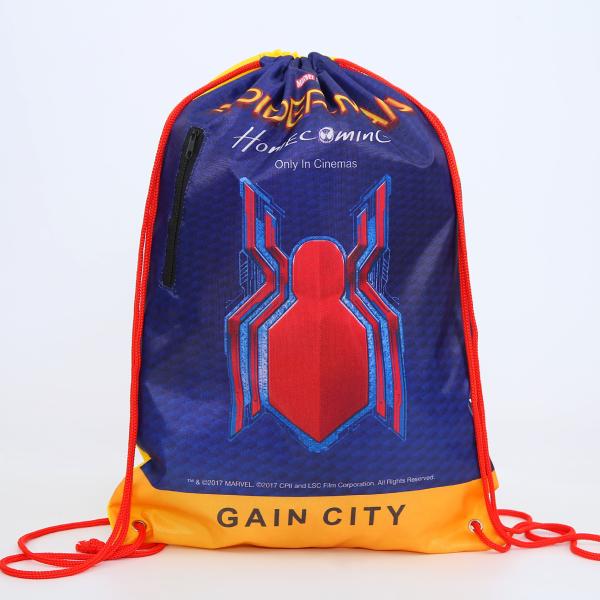 Reflective Strip 210D Polyester Drawstring Packaging Bags