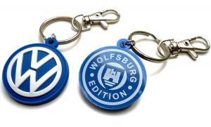 China Rubber Keychain for VW Golf GTI PVC key fob Keyring fits: Volkswagen VR6 G60 R32 wholesale