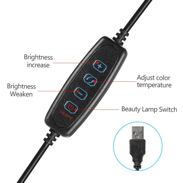 OEM Studio Photo Selfie Makeup Camera Ring Fill Light LED Circle Ring Light With Foldable Tripod Stand