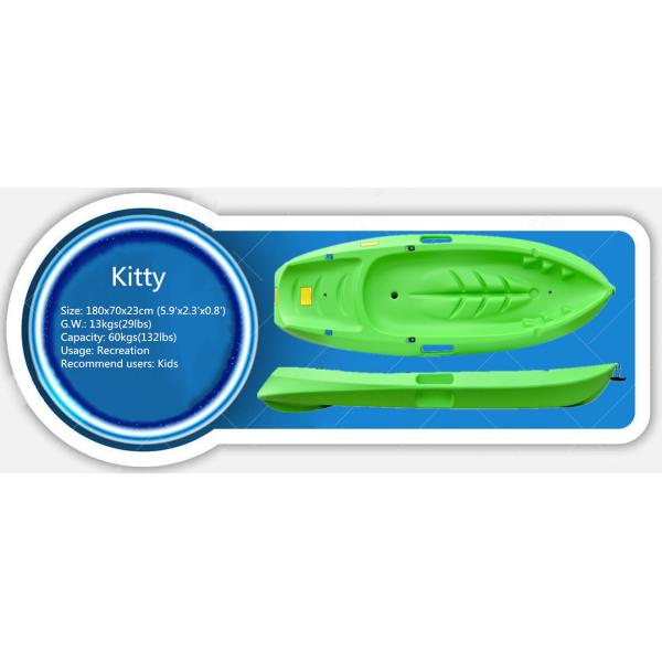 Single Kids Sit On Kayak Multi Purpose , Open Hull Wave Children'S Kayak Top Rated