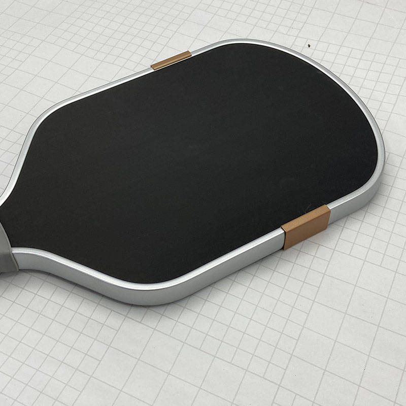 HIGOOO Custom Boomstick Pickleball Paddle14/16mm Electroplated Shiny Edge Metal Weight Carbon Fiber Elongated Pickleball Paddle