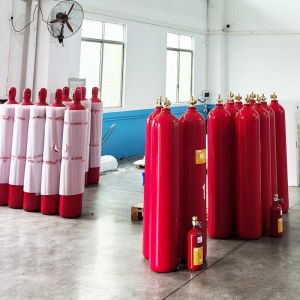 Red Carbon Dioxide Fire Suppression Systems For Computer Room