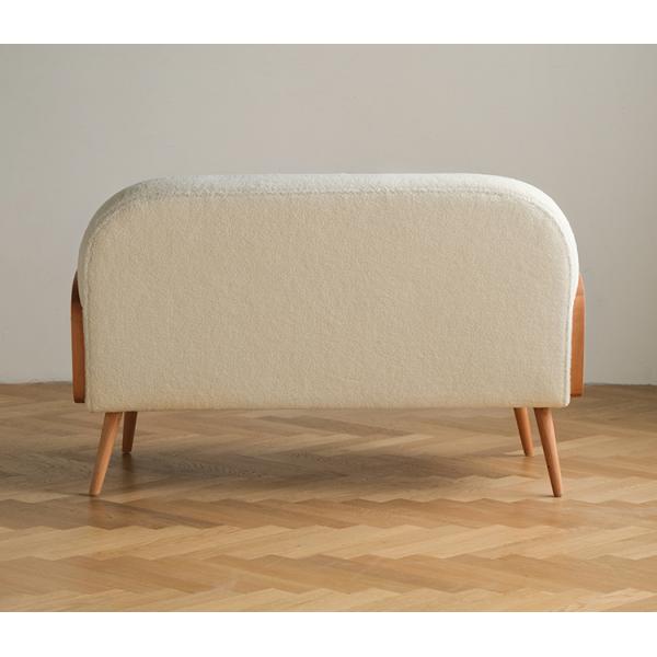 Solid Wood Rattan Modern Fabric Sofa Set Cloth Single Leisure Chair