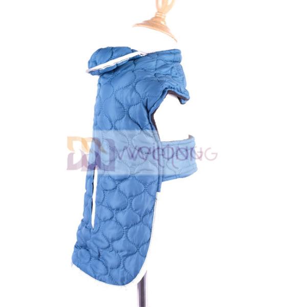 Windproof Reversible Plaid Dog Coats Reflective Stripe Poly Pongee Waterproof Dog Jacket