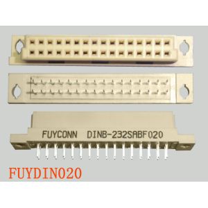 China Easy Type 2 rows 32P Vertical Female European socket DIN 41612 connector 2.54mm pitch wholesale