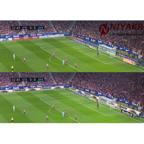 P10 Outdoor Football Stadium LED Display Banners For Perimeter Advertising