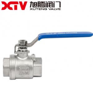 China Thread Connection 2PC NPT Internal Thread Forged Steel Material Floating Ball Valve wholesale