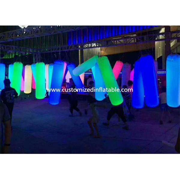 Waterproof Inflatable Holiday Decorations / Inflatable Post With LED Light