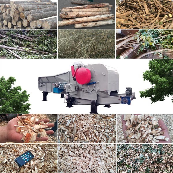 Veneer Waste Tree Branches Pine Wood Crushing Machine